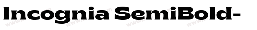 Incognia SemiBold字体转换